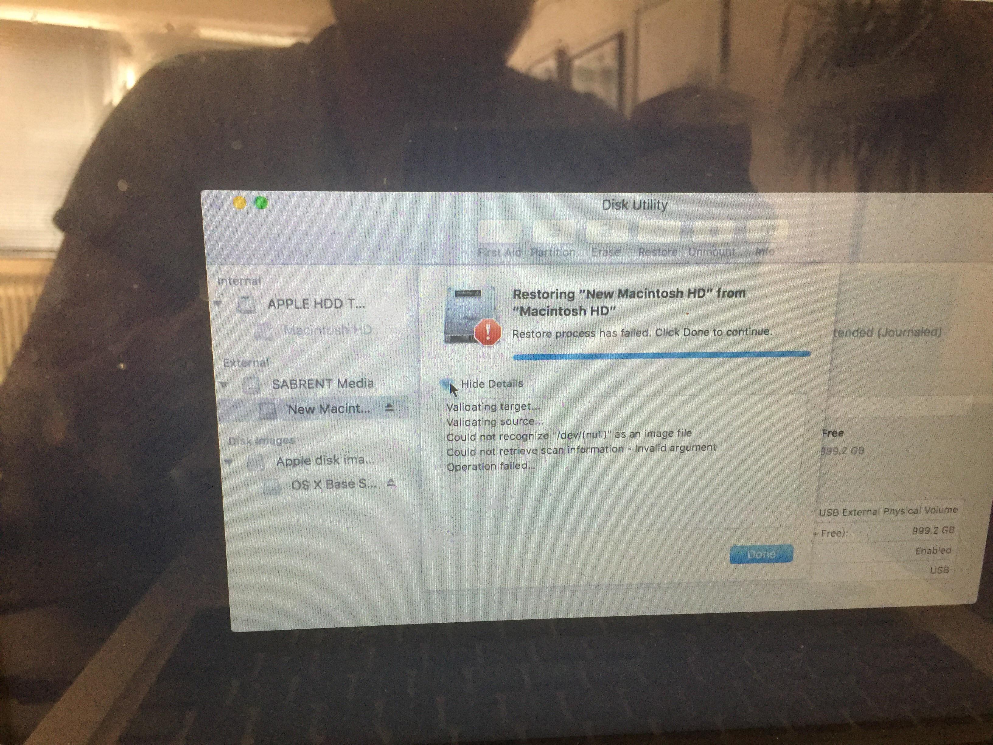 scan image for restore mac